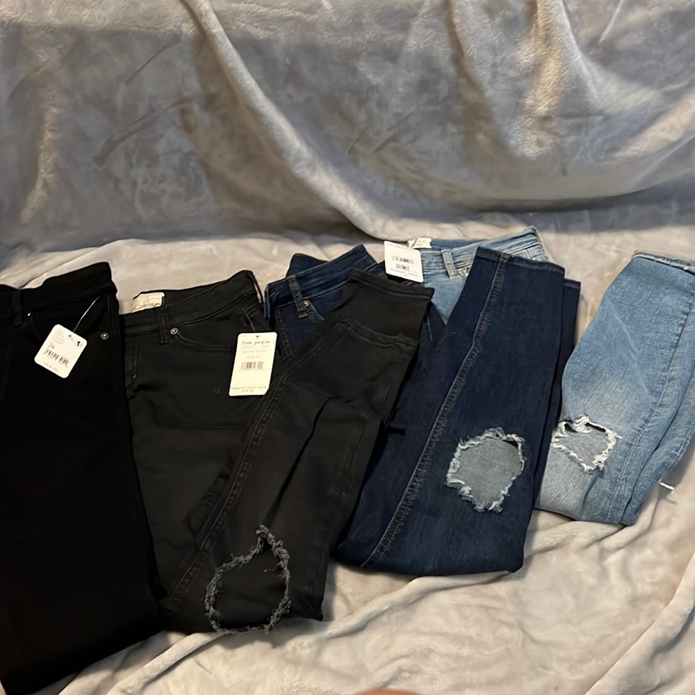 Lot of Free People women’s jeans